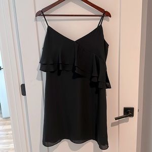 NWT J.Crew LBD Black Spaghetti Strap Cocktail Dress Medium 8